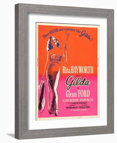 Gilda, Rita Hayworth, 1946-null-Framed Art Print