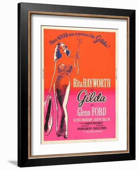 Gilda, Rita Hayworth, 1946-null-Framed Art Print