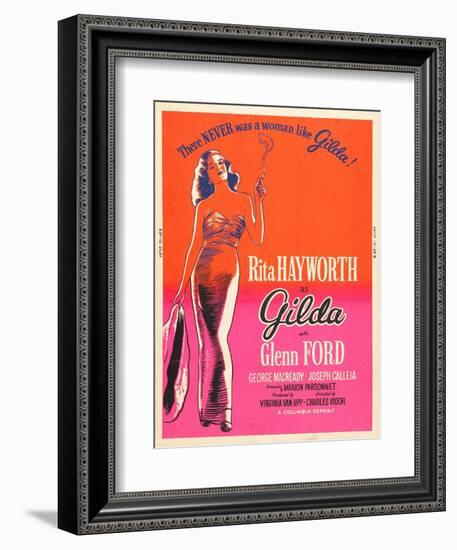 Gilda, Rita Hayworth, 1946-null-Framed Premium Giclee Print