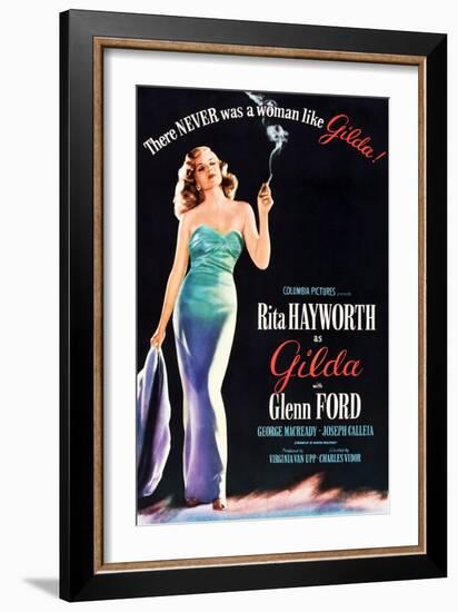 Gilda, Rita Hayworth, 1946-null-Framed Art Print