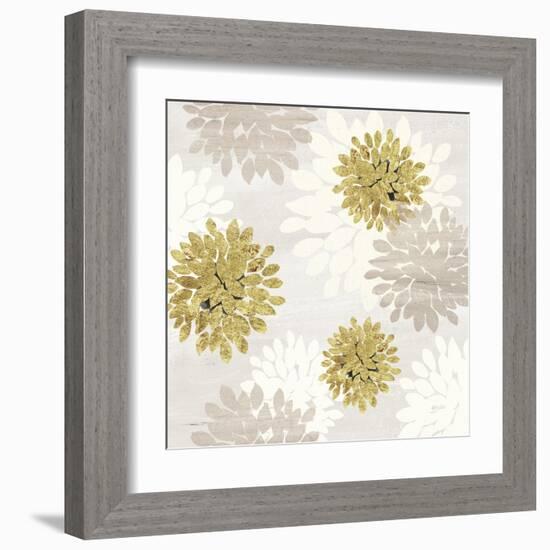 Gilded Aesthetic Flowers-Bella Dos Santos-Framed Art Print