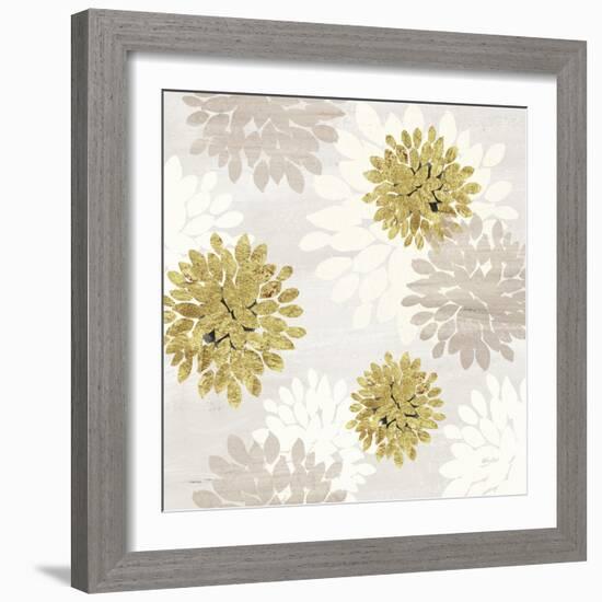 Gilded Aesthetic Flowers-Bella Dos Santos-Framed Art Print