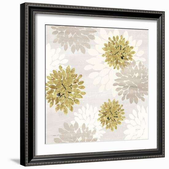 Gilded Aesthetic Flowers-Bella Dos Santos-Framed Art Print