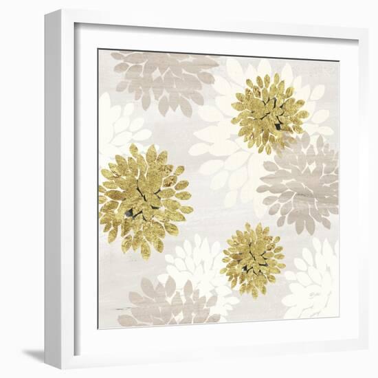 Gilded Aesthetic Flowers-Bella Dos Santos-Framed Premium Giclee Print