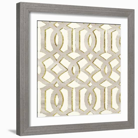 Gilded Aesthetic Lattice-Bella Dos Santos-Framed Art Print