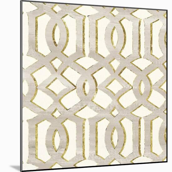 Gilded Aesthetic Lattice-Bella Dos Santos-Mounted Art Print