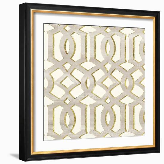 Gilded Aesthetic Lattice-Bella Dos Santos-Framed Art Print