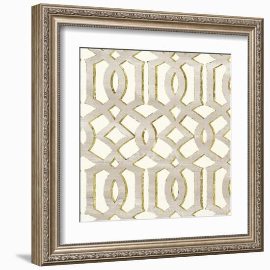 Gilded Aesthetic Lattice-Bella Dos Santos-Framed Art Print