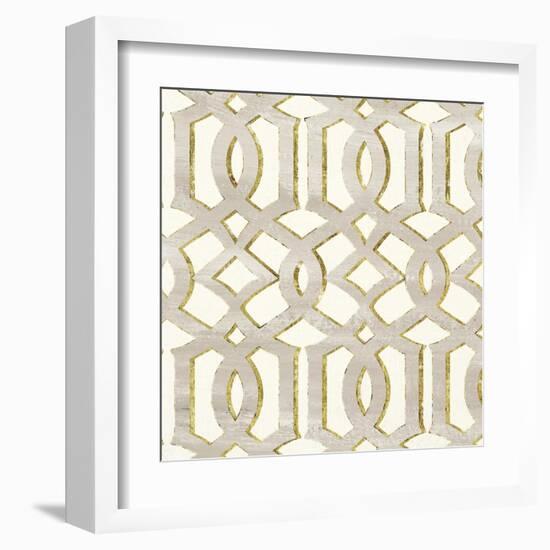 Gilded Aesthetic Lattice-Bella Dos Santos-Framed Art Print