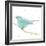 Gilded Bird I Teal-Shirley Novak-Framed Art Print