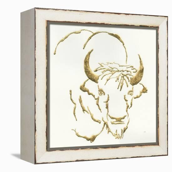 Gilded Bison-Chris Paschke-Framed Stretched Canvas