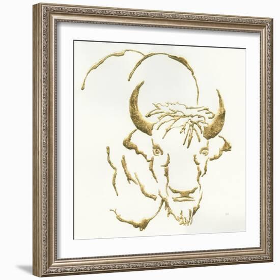 Gilded Bison-Chris Paschke-Framed Art Print