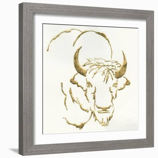 Gilded Bison-Chris Paschke-Framed Art Print