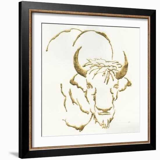 Gilded Bison-Chris Paschke-Framed Art Print