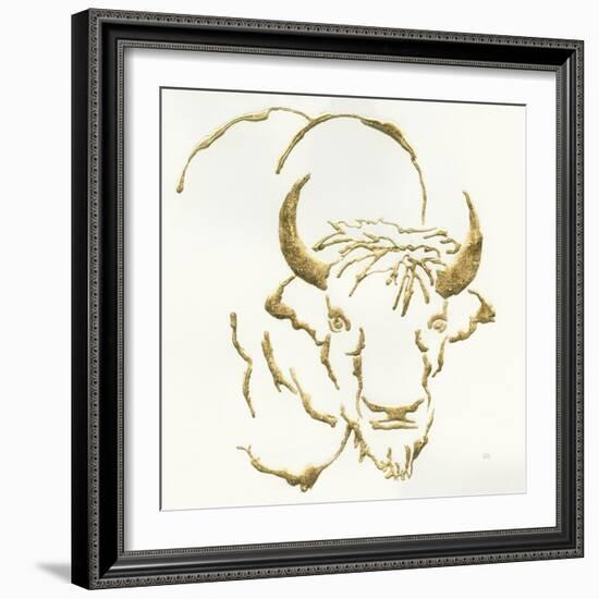 Gilded Bison-Chris Paschke-Framed Art Print