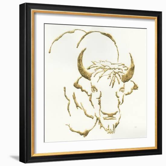 Gilded Bison-Chris Paschke-Framed Art Print