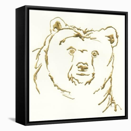 Gilded Brown Bear-Chris Paschke-Framed Stretched Canvas