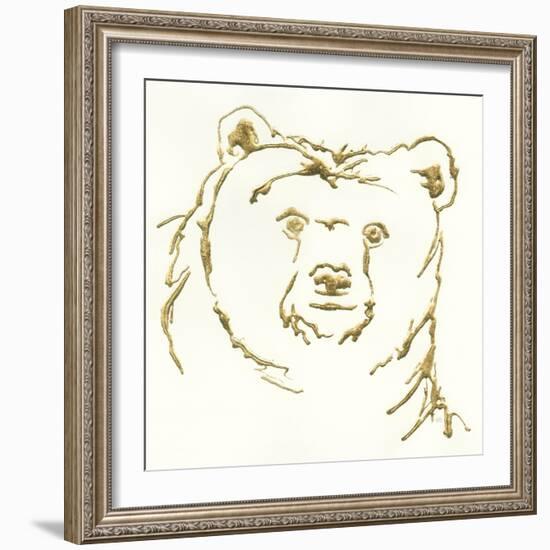 Gilded Brown Bear-Chris Paschke-Framed Art Print