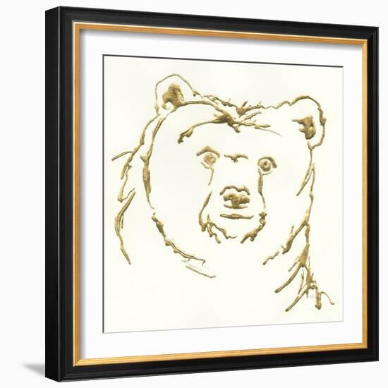 Gilded Brown Bear-Chris Paschke-Framed Art Print