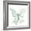 Gilded Butterflies II Mint-Shirley Novak-Framed Art Print