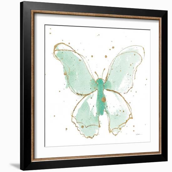 Gilded Butterflies II Mint-Shirley Novak-Framed Art Print