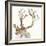 Gilded Caribou II-Chris Paschke-Framed Art Print