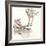 Gilded Caribou-Chris Paschke-Framed Art Print