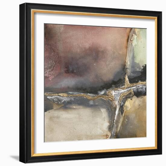 Gilded Crevice 1-Chris Paschke-Framed Giclee Print