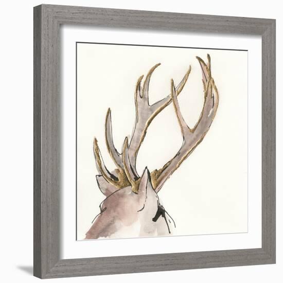 Gilded Deer-Chris Paschke-Framed Art Print