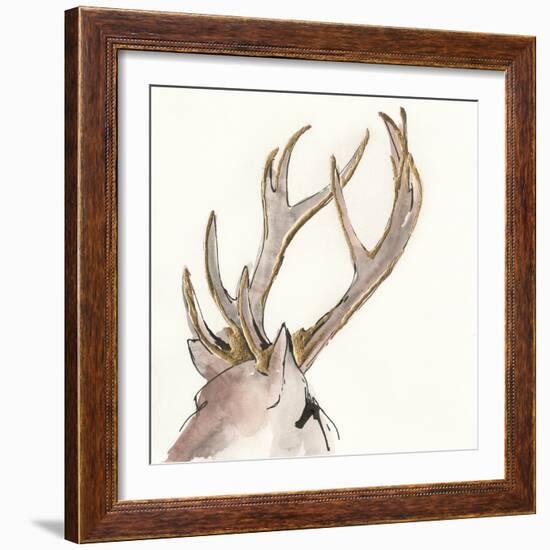 Gilded Deer-Chris Paschke-Framed Art Print