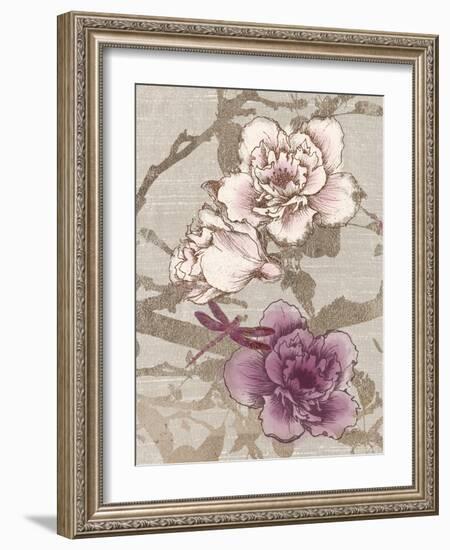 Gilded Dragonfly-Devon Ross-Framed Art Print