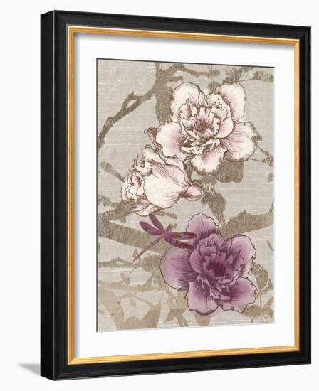 Gilded Dragonfly-Devon Ross-Framed Art Print