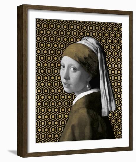 Gilded Earring (after Jan Vermeer)-Eccentric Accents-Framed Giclee Print