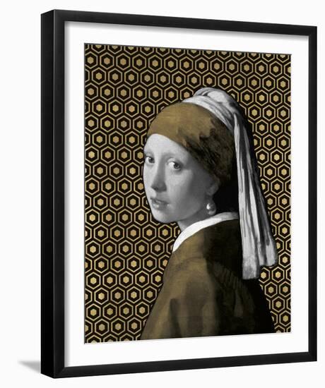 Gilded Earring (after Jan Vermeer)-Eccentric Accents-Framed Giclee Print