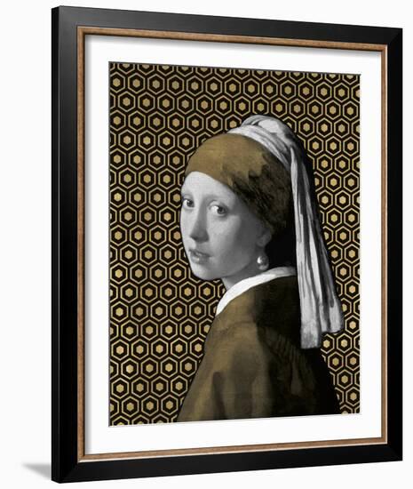 Gilded Earring (after Jan Vermeer)-Eccentric Accents-Framed Giclee Print