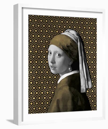 Gilded Earring (after Jan Vermeer)-Eccentric Accents-Framed Giclee Print