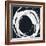 Gilded Enso IV BW-Chris Paschke-Framed Art Print