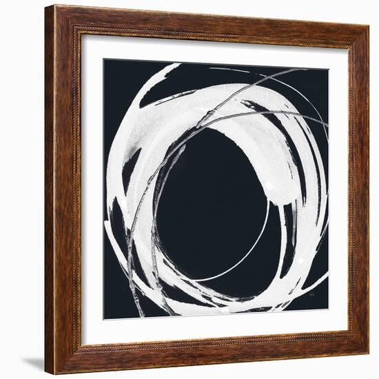 Gilded Enso IV BW-Chris Paschke-Framed Art Print