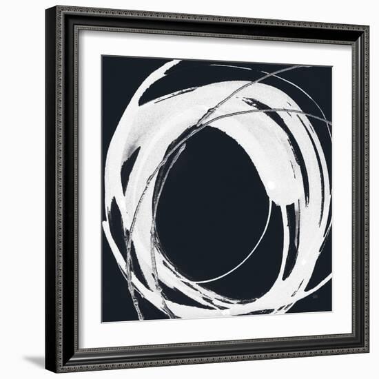 Gilded Enso IV BW-Chris Paschke-Framed Art Print