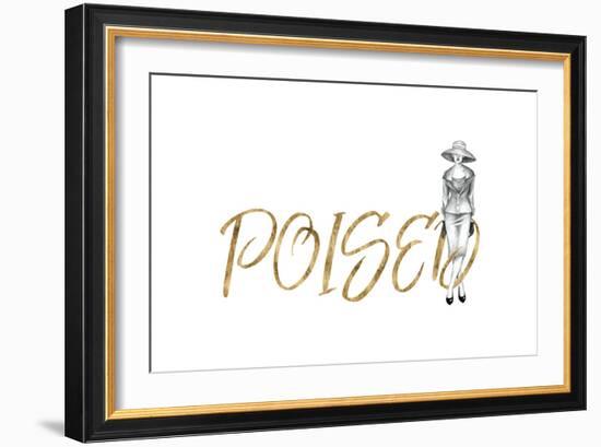 Gilded Fashion Figures IV-Grace Popp-Framed Art Print