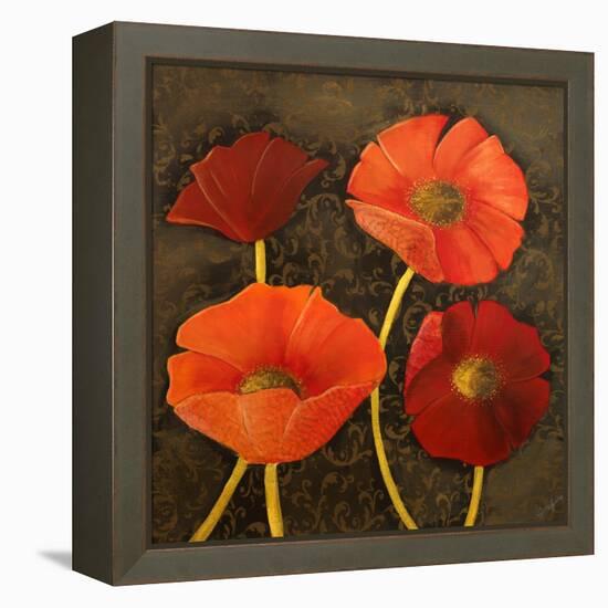 Gilded Floral I-Josefina-Framed Stretched Canvas