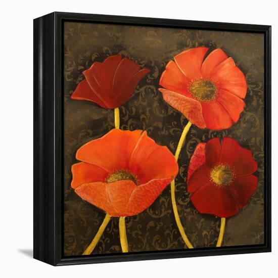 Gilded Floral I-Josefina-Framed Stretched Canvas