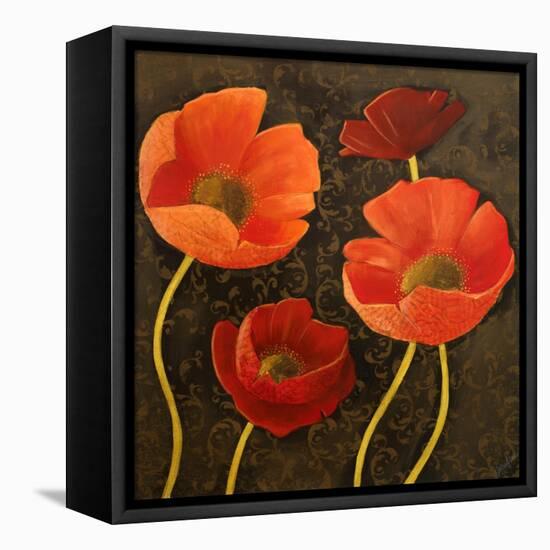 Gilded Floral II-Josefina-Framed Stretched Canvas