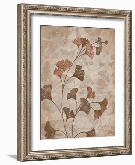 Gilded Gingko 1-Ariane Martine-Framed Art Print