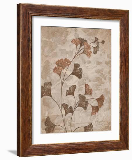 Gilded Gingko 1-Ariane Martine-Framed Art Print