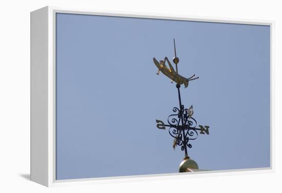 Gilded Grasshopper Weathervane on Faneuil Hall-null-Framed Stretched Canvas