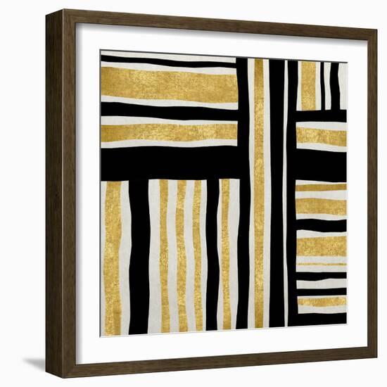 Gilded Groove I-Ellie Roberts-Framed Art Print