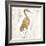 Gilded Heron I-Jennifer Goldberger-Framed Art Print