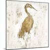 Gilded Heron I-Jennifer Goldberger-Mounted Art Print