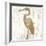 Gilded Heron II-Jennifer Goldberger-Framed Art Print